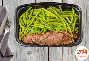 Keto | Grilled Sirloin with Roasted Green Beans